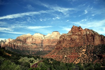 Beautiful Landscape of Zion NP - Utah - USA  