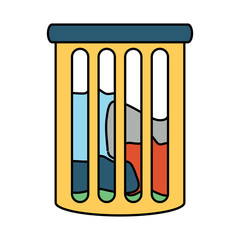 bucket with clothes design