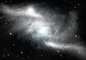 galaxy in a free space