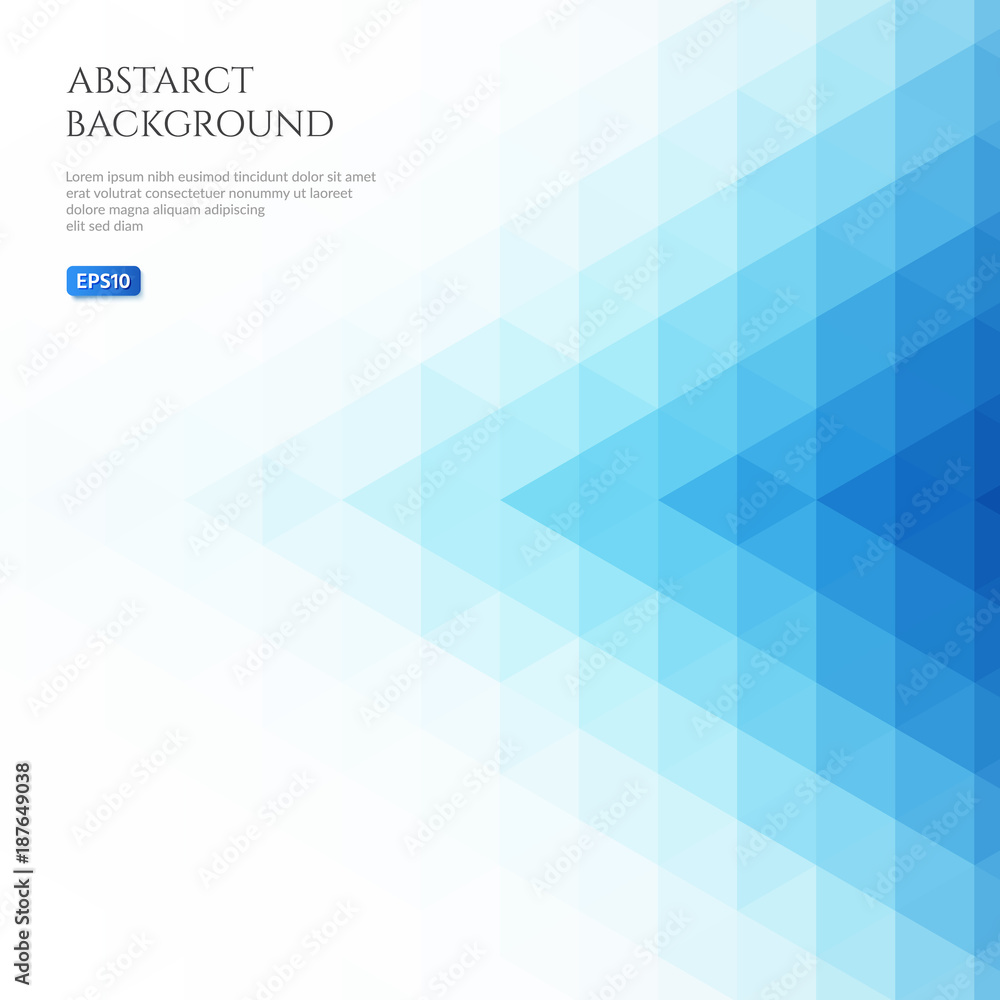 Poster abstract background in isometrric style. pattern of triangles. space for text.