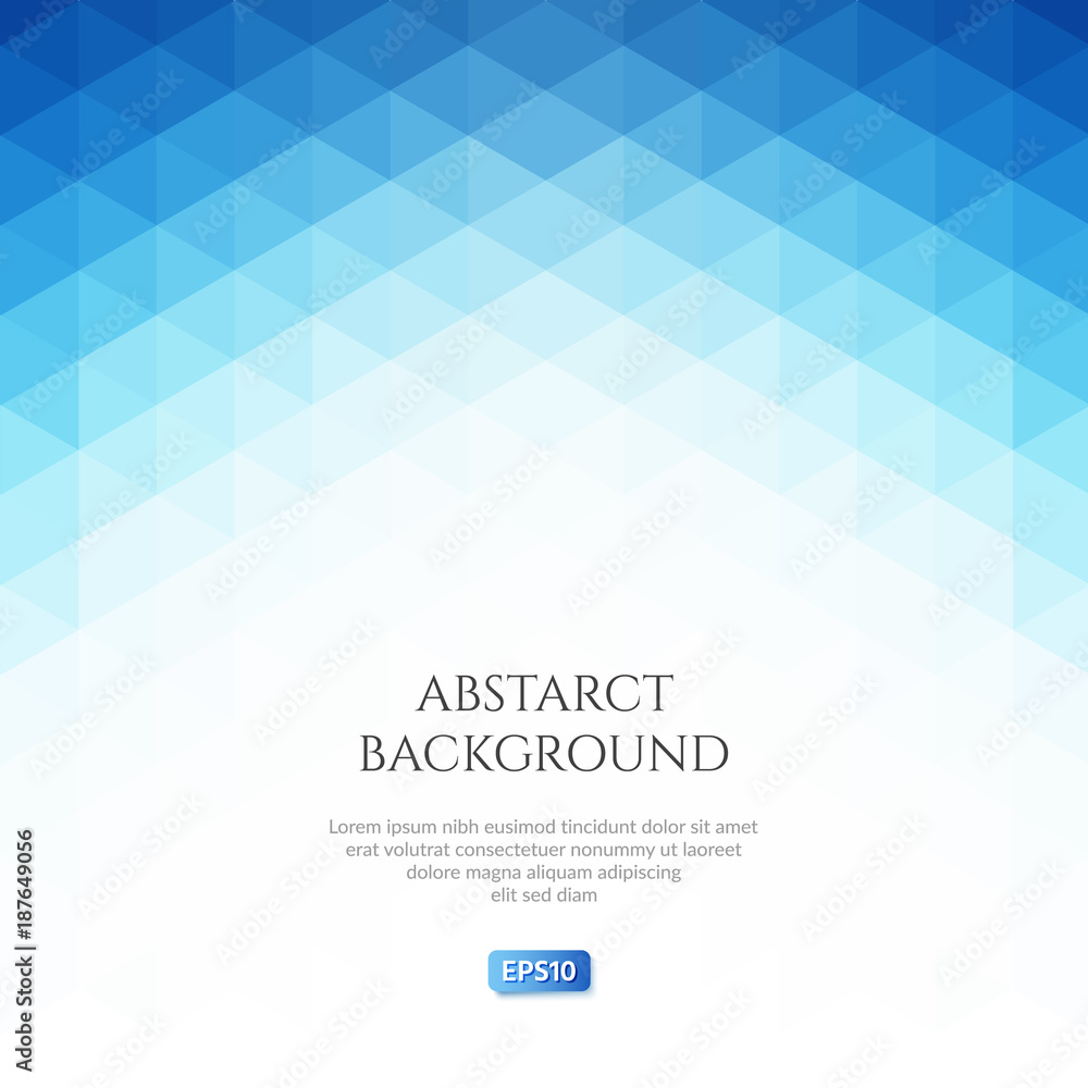 Poster abstract background in isometrric style. pattern of triangles. space for text.