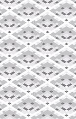 Abstract seamless pattern of geometric shapes. Diagonal movement.