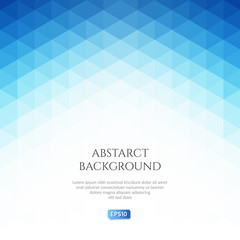 Abstract background in isometrric style. Pattern of triangles. Space for text.