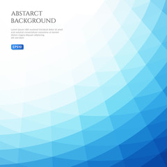 Abstract background with curved geometric shapes. Bright shades of blue.