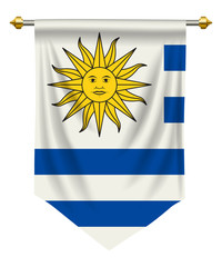 Fototapeta premium Uruguay Pennant