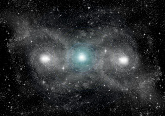 galaxy in a free space