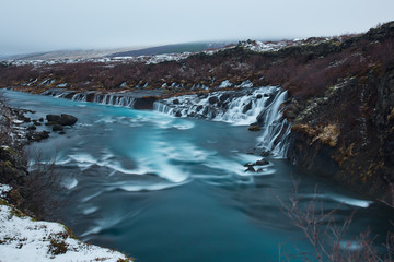 Hraunfossar waterfalls, Iceland