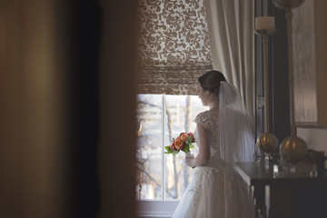 Bride in Window
