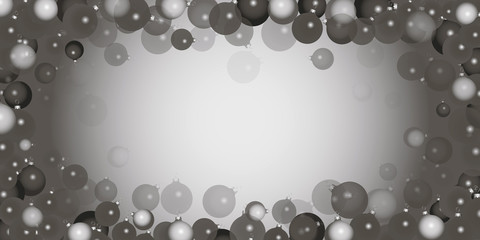 black-gray balls on a black-gray gradient