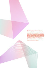 Line Design element many parallel lines poligonal form10