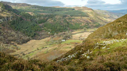 Fototapeta na wymiar Welsh Countryside View
