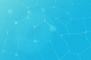 vector blue surface of pure water with light illumination and Shine