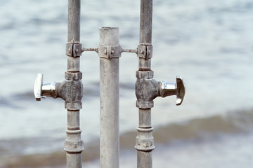 Metallic water pipes with two fittings