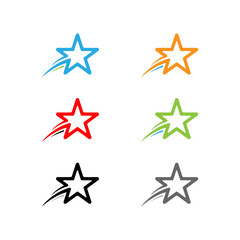 Obraz premium Star Logo Vector