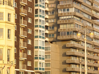 Condos in front of the sea in Brighton