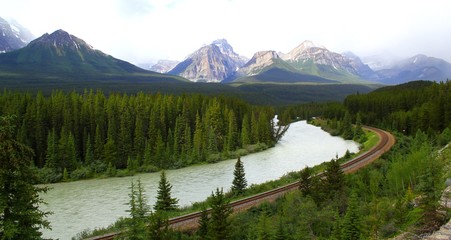 Zugreise: Weite endlose Landschaft in Kanada