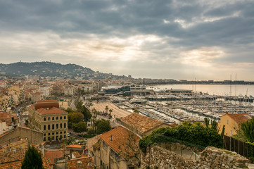 Fototapeta na wymiar Panoramic view on Cannes