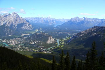 Rocky Mountains: Banff im Bow Valley in Alberta / Kanada