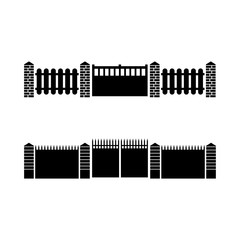 Obraz premium gate set icon
