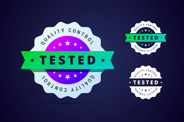 Quality control, tested stamp for product or software.  © Valery Zanimanski