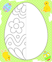 Easter egg drawing