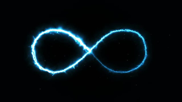 Abstract background with infinity sign