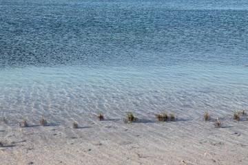 Russia. Leningrad region. Blue water. 