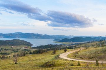 Naklejka premium Maloe More on Lake Baikal. Russia