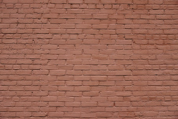 Old red brick wall background texture