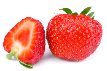 Strawberry isolated on white background. Clipping Path