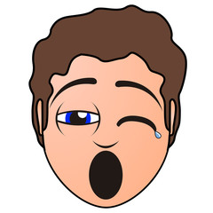 Tired man avatar
