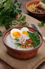 Rice  porridge with egg