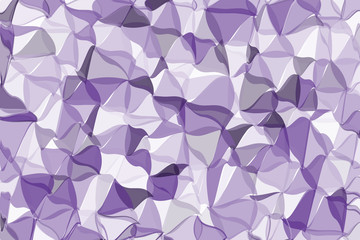 Ultra violet polygonal abstract background. Low poly crystal pattern. Design with triangle shapes. 