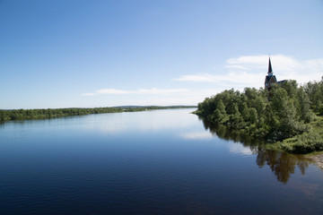 River Muonionjoki in Karesuvanto