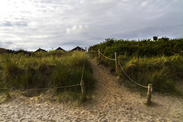Fototapeta na wymiar Studland Beach Hut