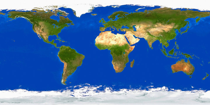 Fototapeta Earth Map Aerial