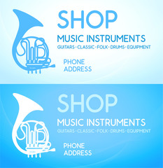 Business card for Music Shop