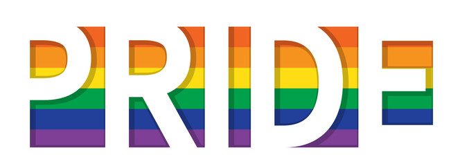 Pride LGBT banner vector.