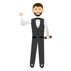 Isolated businessman illustration