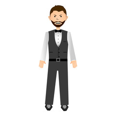 Isolated businessman illustration