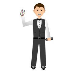 Isolated businessman illustration
