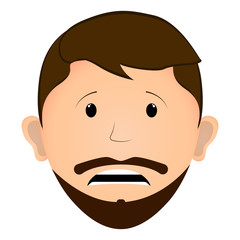 Worried man avatar