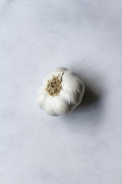 Close-up of garlic on table