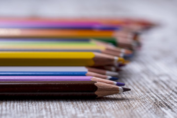 Fototapeta premium Color pencils set