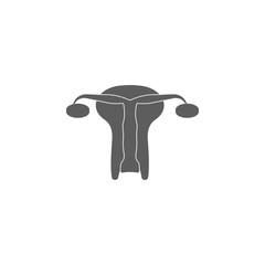 uterus with oocytes icon. Human organs element icon. Premium quality graphic design icon. Baby Signs, outline symbols collection icon for websites, web design, mobile app