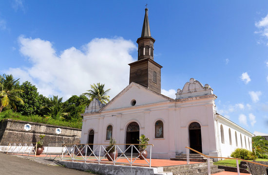 Saint Thomas church , Diamant city, Martinique island.