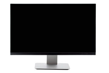 TV flat screen lcd, plasma, tv mock up. Black HD monitor mockup. Modern video panel black screen mock-up. Widescreen show your business presentation on flat display tv set.