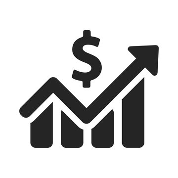 Money Graph Icon Vector