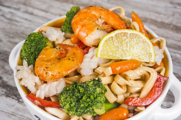Pasta wiith shrimp