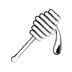Wooden honey stick